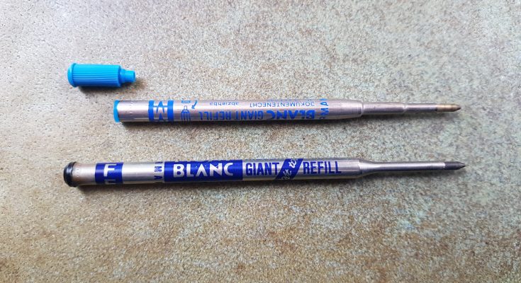 how to refill a mont blanc meisterstuck ballpoint pen