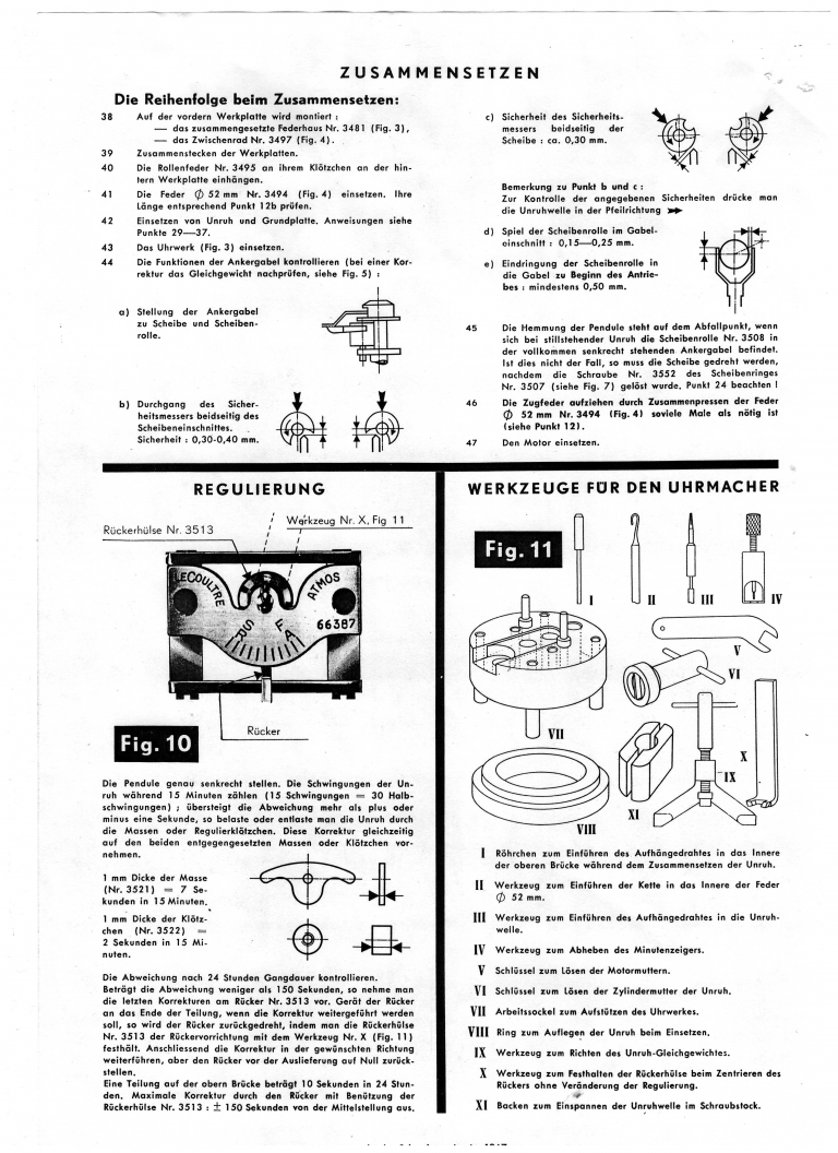 HowTo Service a Jaeger LeCoultre Atmos clock (official manual) TimeToWrite